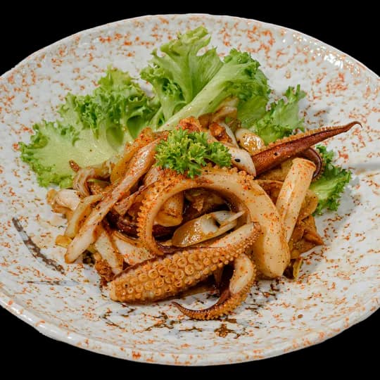 Râu Mực Xào Hành